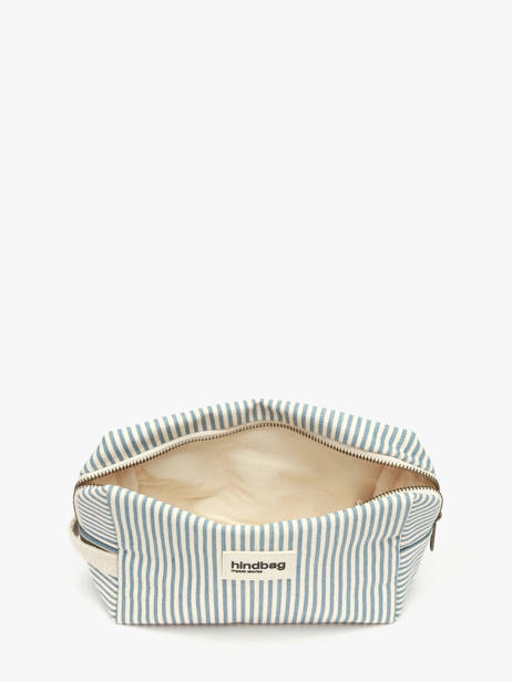 Trousse De Toilette Hindbag Bleu rayures RA vue secondaire 1