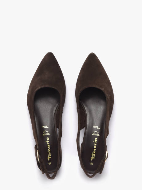 Escarpins En Cuir Tamaris Marron women 42 vue secondaire 4