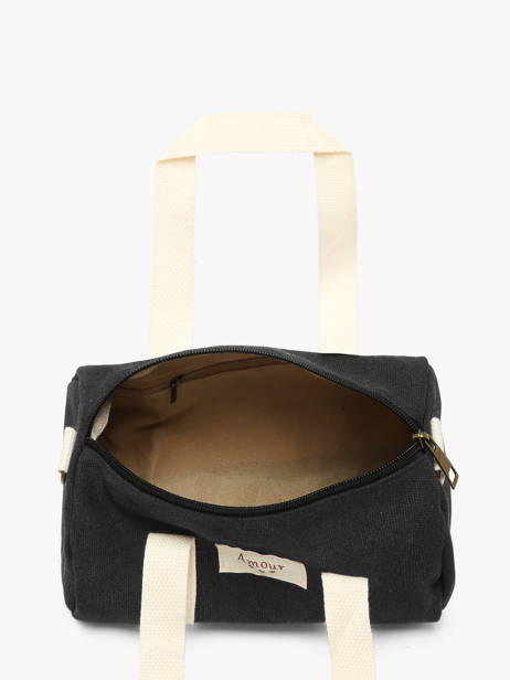 Sac Bandoulière Amour Toile Coton Miniprix Noir amour toile 8084 vue secondaire 2