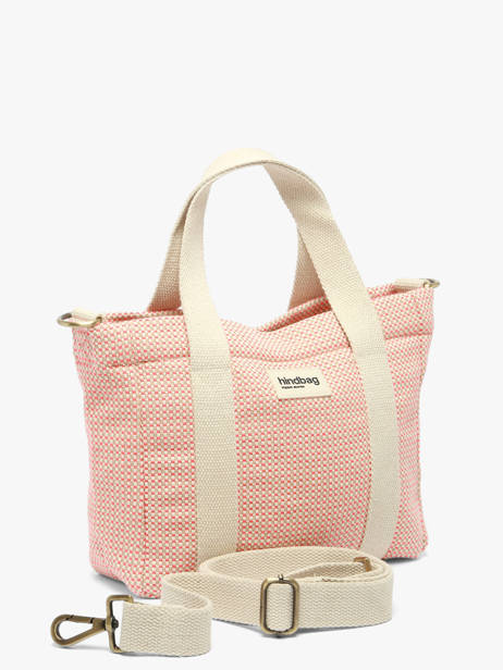 Sac à Main Tressage Coton Hindbag Rose tressage TS vue secondaire 2