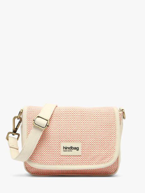 Sac Bandoulière Tressage Coton Hindbag Rose tressage TS
