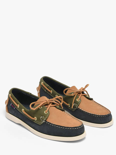 Chaussures Bateau En Cuir Sebago Multicolore men 7111M2W vue secondaire 2