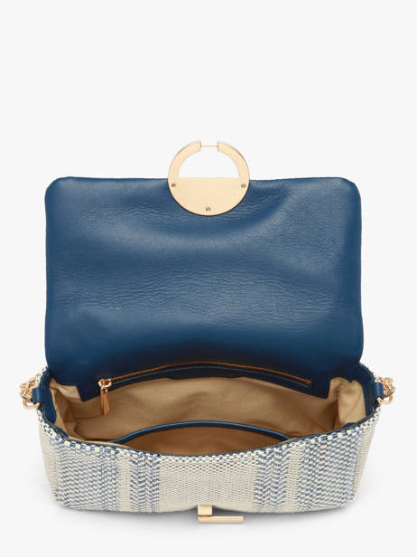 Sac Bandoulière Moyen Moon Tressé Vanessa bruno Bleu moon 7V40533 vue secondaire 4