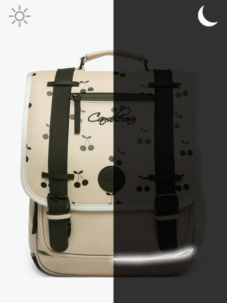 Sac à Dos 3 Compartiments Cameleon Beige vintage north PBVWSD39 vue secondaire 8