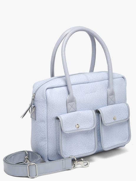 Sac Le Dandy Lavande Cuir Paul marius Bleu lavande DANDYLAV vue secondaire 2