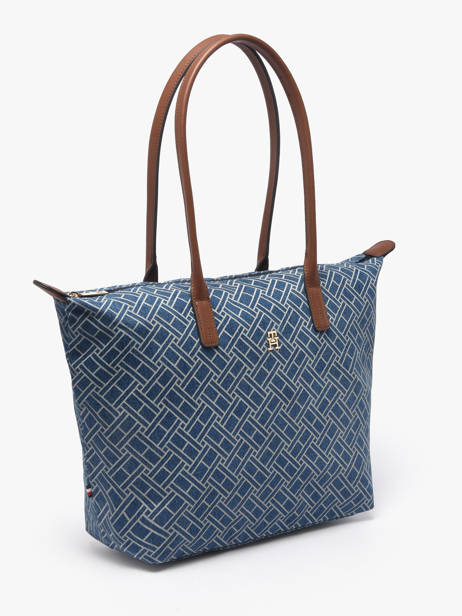 Sac Porté épaule Popette Coton Tommy hilfiger Bleu popette AW18613 vue secondaire 2