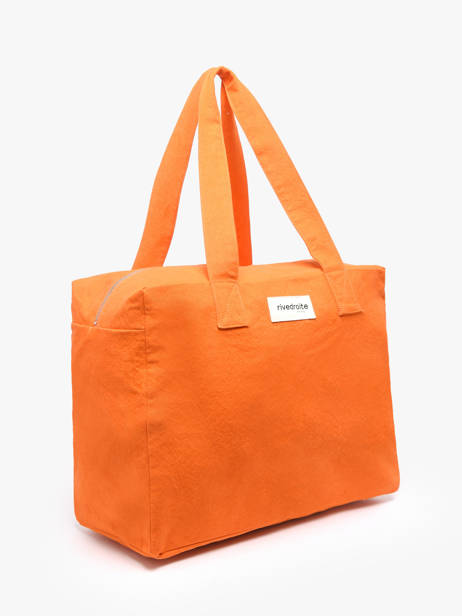 Le Sac Porté épaule A4 Célestins Coton Recyclé Rivedroite Orange timeless CELESTIM vue secondaire 2