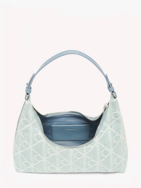 Sac Porté épaule Emblem Denim Coton Calvin klein jeans Bleu emblem denim 4F3431G vue secondaire 3