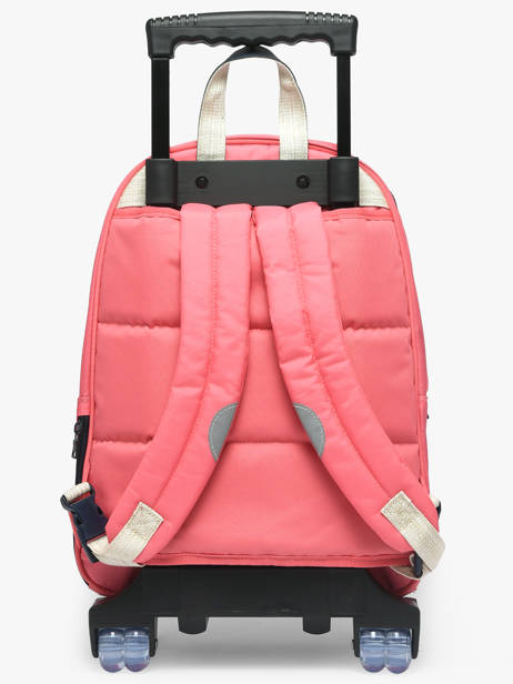 Sac A Dos à Roulettes 2 Compartiments Tann's Rose les fantaisies f 73213 vue secondaire 4