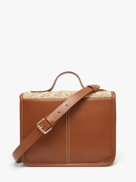 Sac Bandoulière Malle George Raphia Et Cuir Paul marius Beige raphia GEORGRAP vue secondaire 4