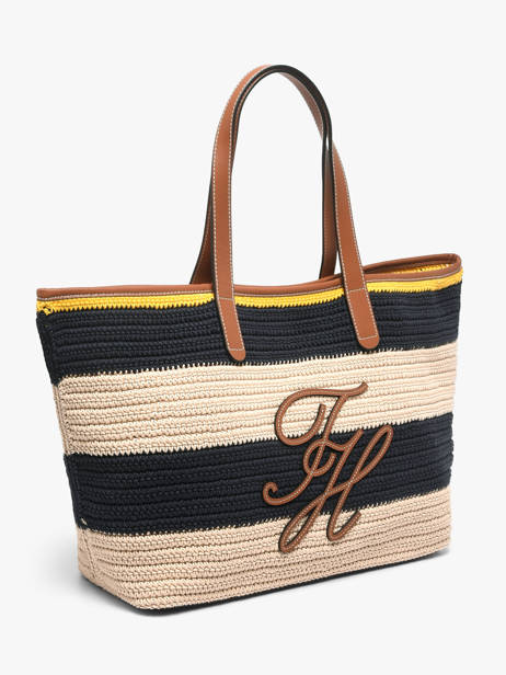 Sac Porté épaule Th Nautical Coton Tommy hilfiger Bleu th nautical AW18816 vue secondaire 1