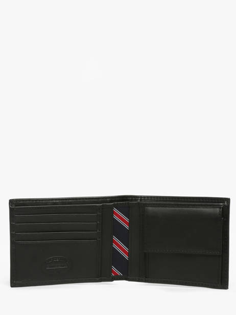Portefeuille Cuir Tommy hilfiger Noir eton AM00651 vue secondaire 1
