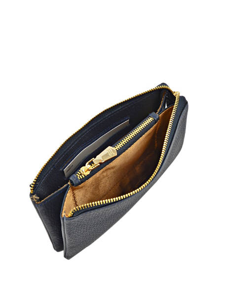 Portefeuille Caviar Cuir Crinkles Bleu caviar 14196 vue secondaire 1