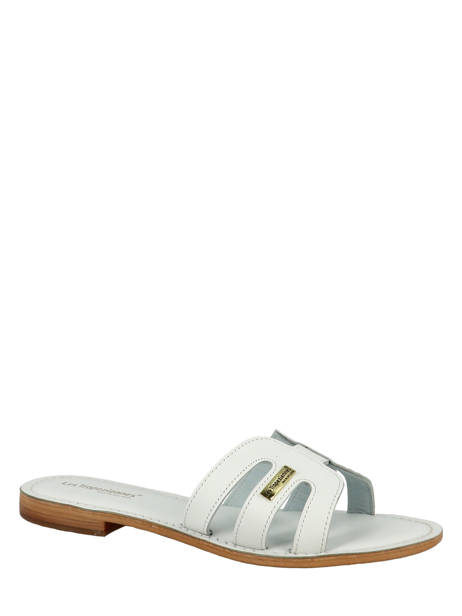 Mules Damia En Cuir Les tropeziennes Blanc accessoires DAMIA