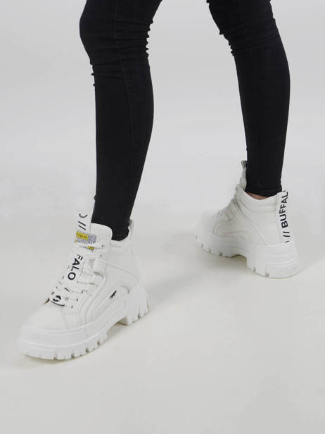Sneakers Aspha Nc Mid Buffalo Blanc accessoires 1622046 vue secondaire 1