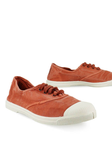 Sneakers Natural world Rouge accessoires 102E vue secondaire 3