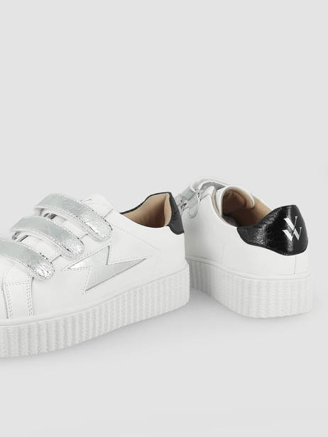 Sneakers Jane Vanessa wu Argent accessoires BK2231AG vue secondaire 2
