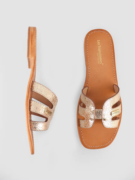 Mules Hadamia En Cuir Les tropeziennes Or accessoires HADAMIA vue secondaire 1