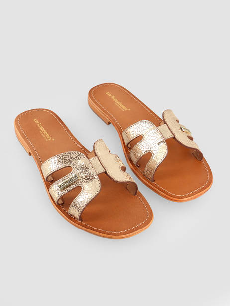 Mules Hadamia En Cuir Les tropeziennes Or accessoires HADAMIA vue secondaire 3