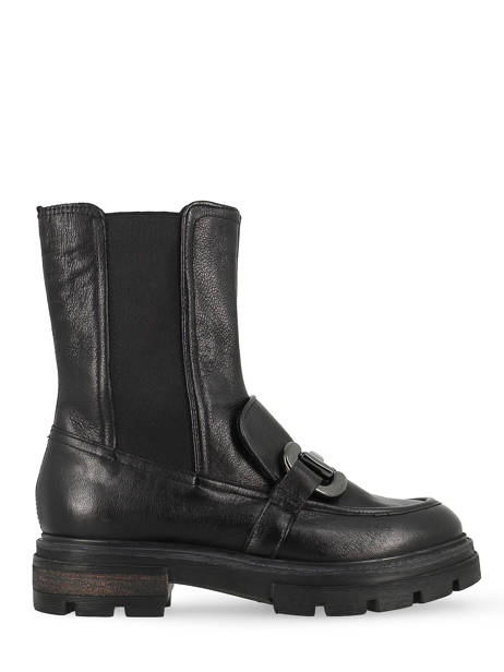 Boots En Cuir En Cuir Mjus Noir accessoires P31204