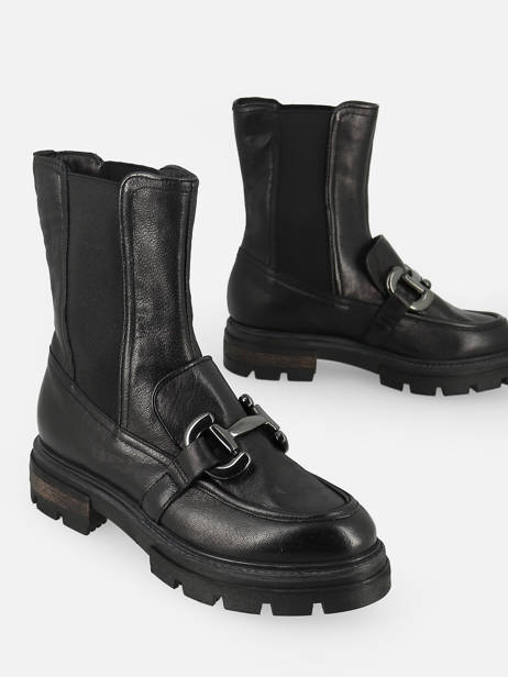 Boots En Cuir En Cuir Mjus Noir accessoires P31204 vue secondaire 3