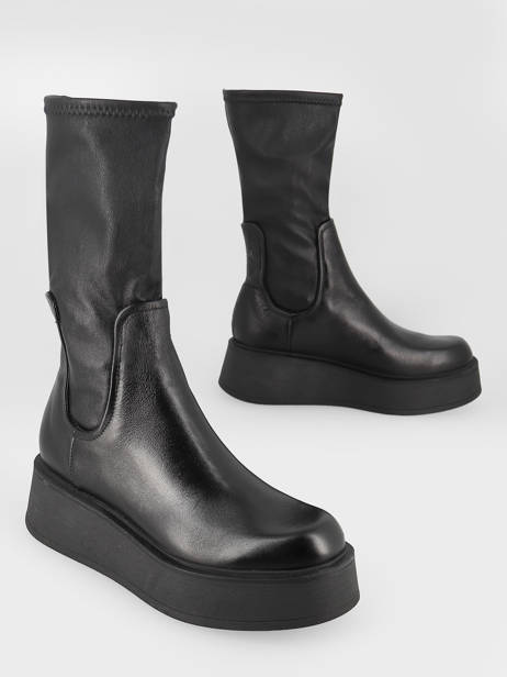 Boots En Cuir En Cuir Mjus Noir accessoires P78304 vue secondaire 3
