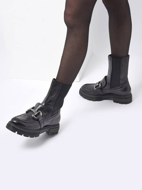 Boots En Cuir En Cuir Mjus Noir accessoires P31204 vue secondaire 2