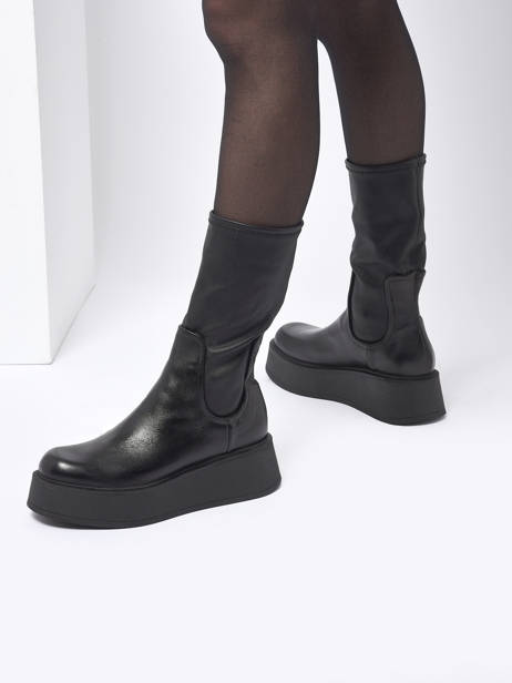 Boots En Cuir En Cuir Mjus Noir accessoires P78304 vue secondaire 2