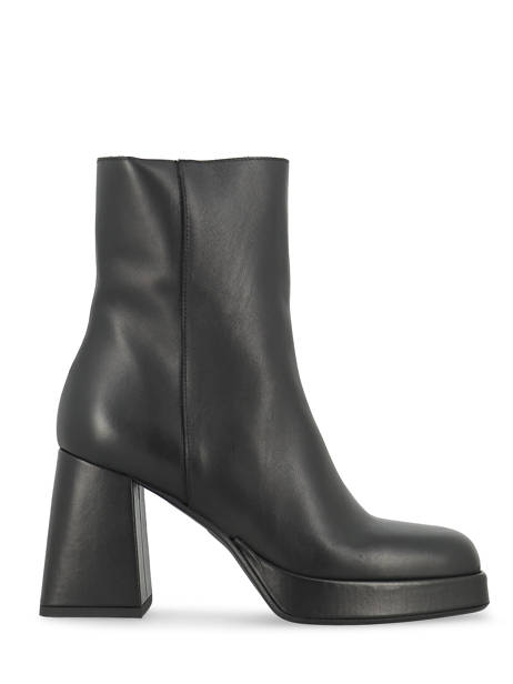 Bottines à Talon En Cuir Semerdjian Noir accessoires M684M2