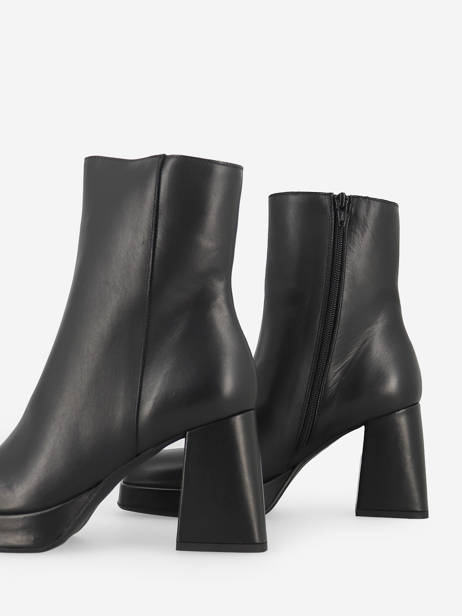 Bottines à Talon En Cuir Semerdjian Noir accessoires M684M2 vue secondaire 1