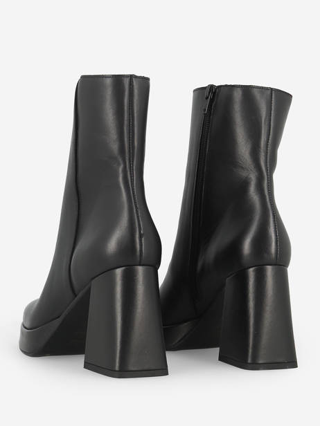 Bottines à Talon En Cuir Semerdjian Noir accessoires M684M2 vue secondaire 4