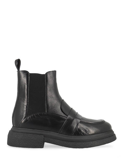 Chelsea Boots En Cuir Semerdjian Noir accessoires E981E1