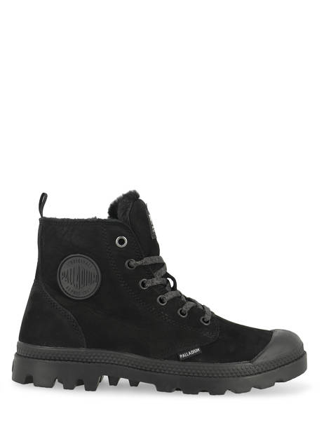 Bottines Pampa Hi Zip Wl En Cuir Palladium Noir accessoires 95982010