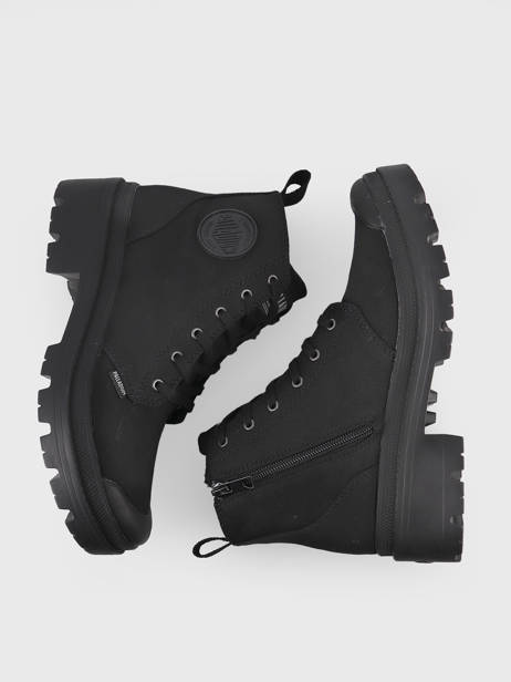 Boots Pallabase Twill Palladium Noir accessoires 96907008 vue secondaire 3