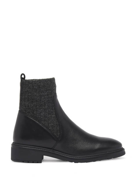 Bottines Ellen En Cuir Unisa Noir accessoires ELLEN
