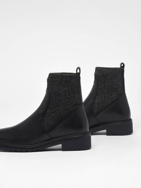 Bottines Ellen En Cuir Unisa Noir accessoires ELLEN vue secondaire 1