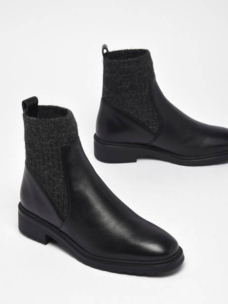 Bottines Ellen En Cuir Unisa Noir accessoires ELLEN vue secondaire 4