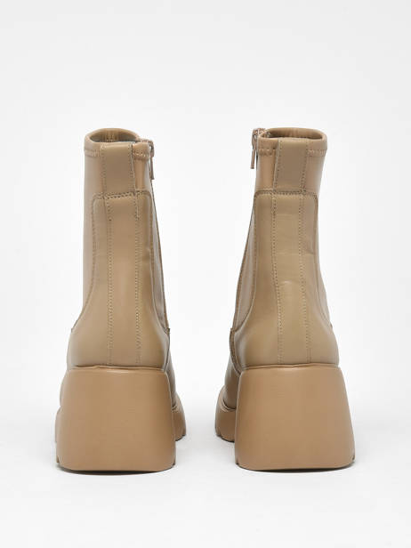 Bottines Link En Cuir Unisa Beige accessoires LINK vue secondaire 3