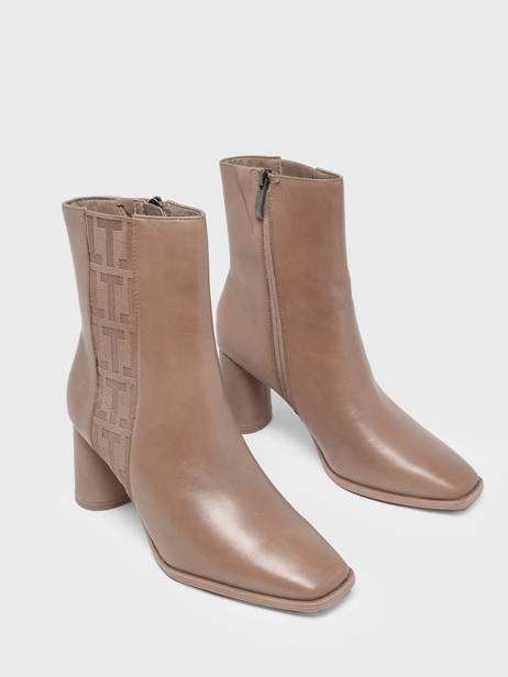 Bottines à Talon En Cuir Tamaris Beige accessoires 29 vue secondaire 4