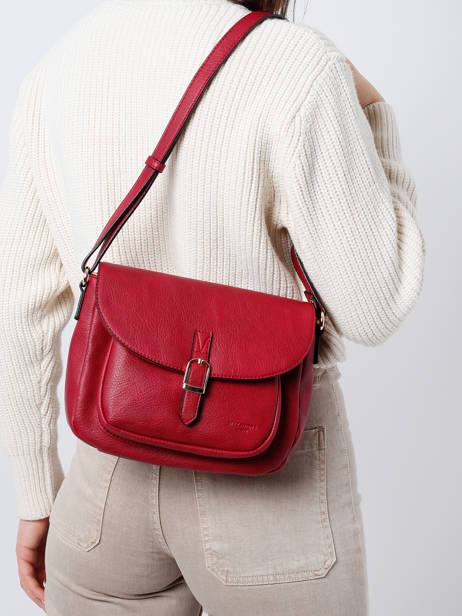 Sac Bandoulière Toscane Hexagona Rouge toscane 579734 vue secondaire 1
