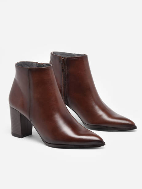 Bottines En Cuir En Cuir Folie's Marron accessoires 302CA vue secondaire 3