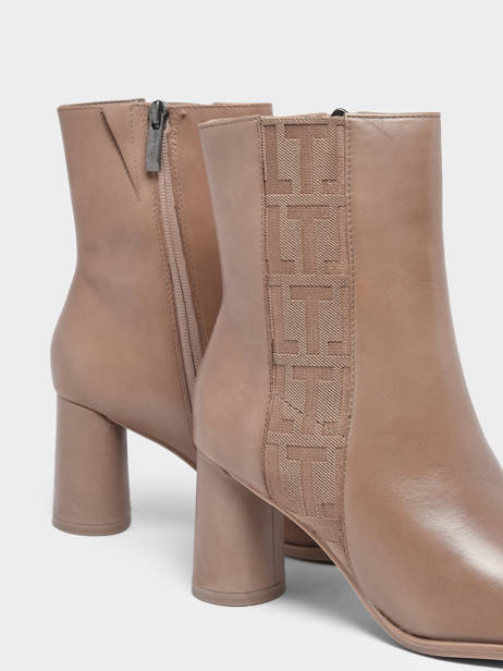 Bottines à Talon En Cuir Tamaris Beige accessoires 29 vue secondaire 1