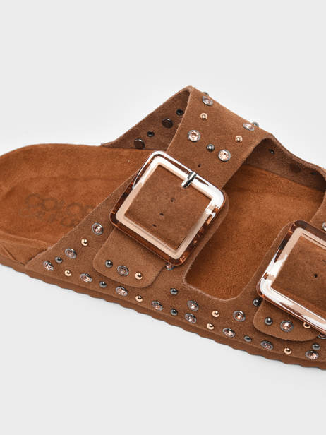 Mules En Cuir Colors of california Marron accessoires HCBIO304 vue secondaire 1