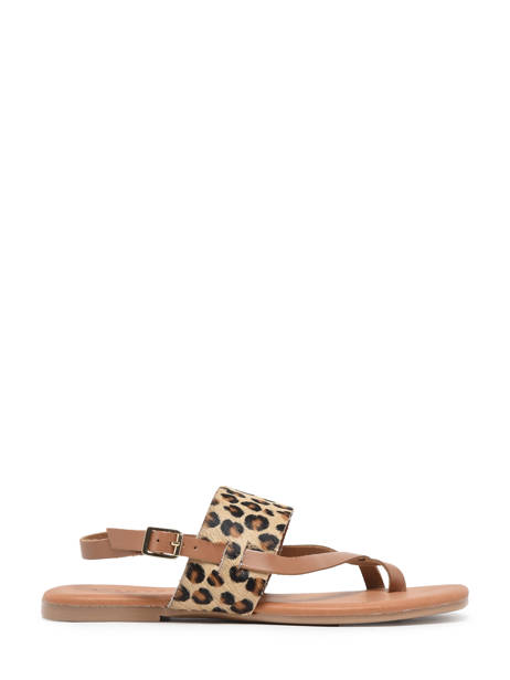 Sandales Lala En Cuir Pieces Marron accessoires 17136423