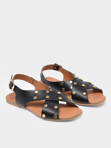 Sandales Kenna En Cuir Pieces Noir accessoires 17136367 vue secondaire 2