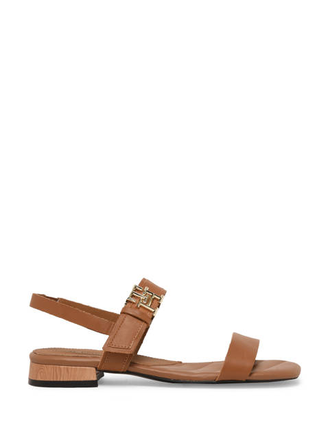 Sandales En Cuir Tommy hilfiger Marron accessoires 7094GU9