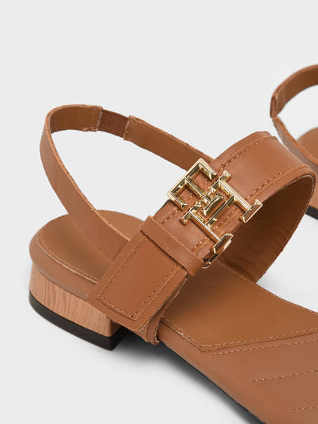 Sandales En Cuir Tommy hilfiger Marron accessoires 7094GU9 vue secondaire 1