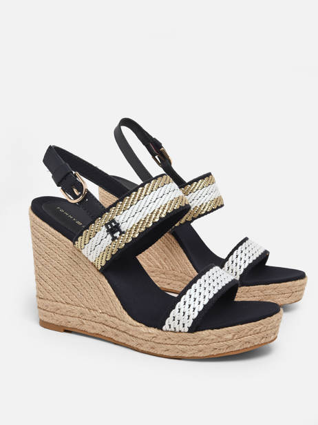 Sandales Semelle Compensée Tommy hilfiger Bleu accessoires 7089DW6 vue secondaire 2