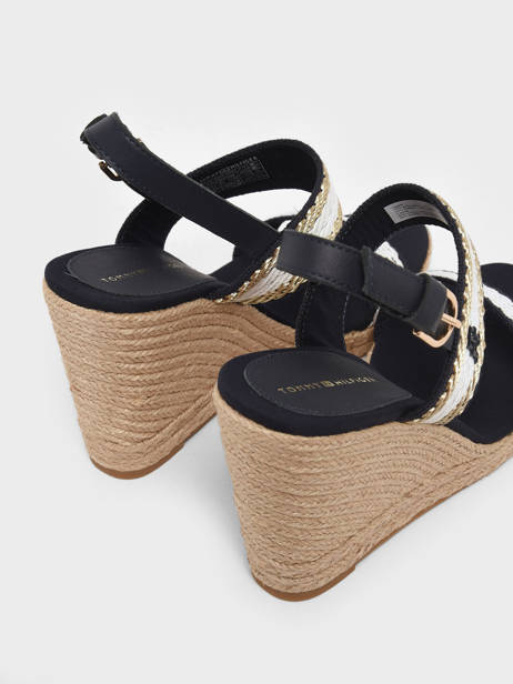 Sandales Semelle Compensée Tommy hilfiger Bleu accessoires 7089DW6 vue secondaire 3