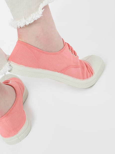 Sneakers Bensimon Rose accessoires F15004 vue secondaire 2